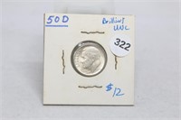 1950-D Brilliant Uncirculated Roosevelt Dime