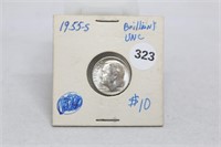 1955-S Brilliant Uncirculated Roosevelt Dime