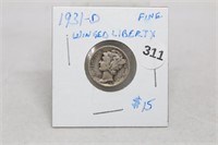 1931-D Winged Liberty Dime - Fine Condition