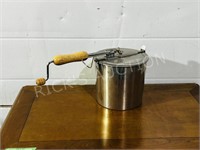 metal old fashion popcorn popper