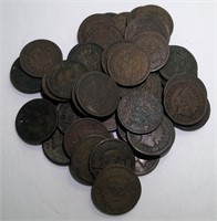 Bag of (51) Indian Cents