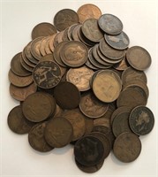 Bag of (94) English Pennies