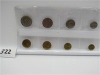 Lot of 8 - Foreign Coins