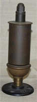 brass steam whistle (no valve), 2" dia. x 8" high