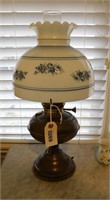 lamp with glass shade