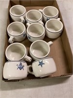 10 Mason Eastern star coffee cups