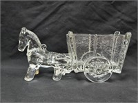 Jeannette Glass "Horse & Cart" 1950's Candy