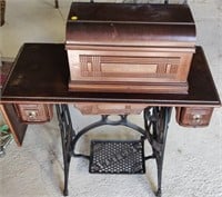 Williams Sewing Machines & Table w/ Contents