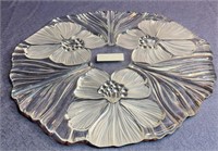 Mikasa Hibiscus Frost Cake Plate 14.25''