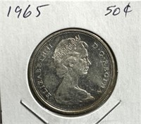 1965 50 Cents Silver Coin