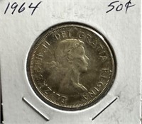 1964 50 Cents Silver Coin