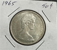 1965 50 Cents Silver Coin