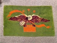 Eagle pull and hook rug