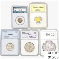 1829-1942 [5] US Varied Coinage