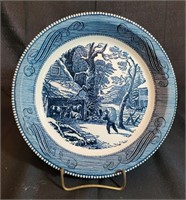 1 pc Currier & Ives Pie Plate