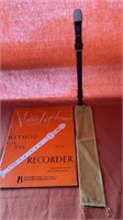 Aulos Recorder 13 inch #105? & Book