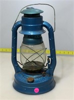 Dietz clear glass blue metal air pilot lantern
