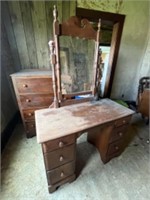 Old vanity with mirror