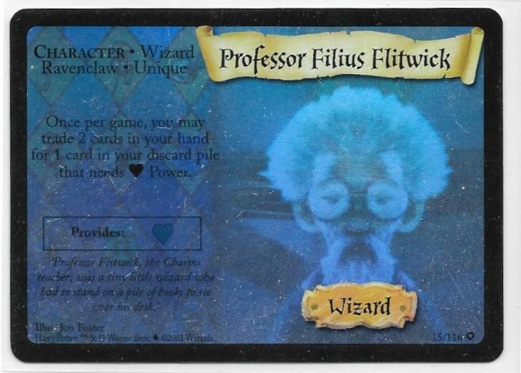 Harry Potter TCG Professor Fitwick Holo Foil Rare