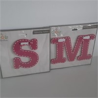CoCaLo Hanging Letters, S & M