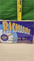 Richlube oil sign