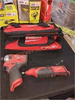 Milwaukee M12 ratchet and impact driver