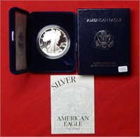 1994 American Eagle Proof 1 Ounce Silver Box/COA