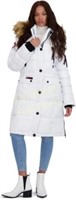 Canada Weather Gear Womens Puffer Jacket White Med