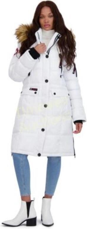 Canada Weather Gear Womens Puffer Jacket White