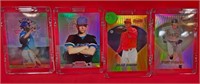 281 - LOT OF 4 COLLECTIBLE BASEBALL CARDS (J41)