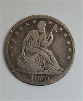 1850O Seated Liberty Half Dollar