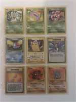 Pokemon 1999 Pikachu, Geodude, Rhyhorn Cards