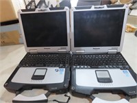 (2)Panasonic tough book laptop computers.