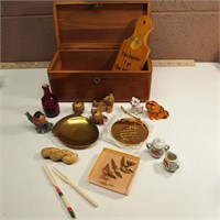 Miniature Cedar Box with Minature Selection
