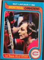 Two 1977 & 79 Guy Lafleur Topps NHL Cards