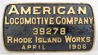American Locomotive Company Rhode Island Works