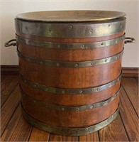 Antique English Wooden Wine Bucket