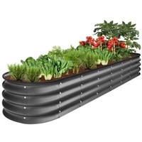 8x2x1ft Metal Raised Garden Bed