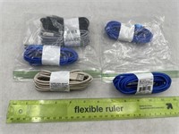 NEW Mixed Lot of 6-10ft Android & Type-C Charging