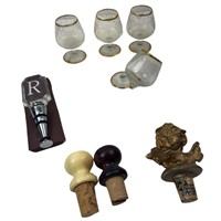 Glassware and Wine Stoppers Collection