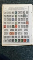 10 Double Sided Pages of ClFrance Stamps 1900s to