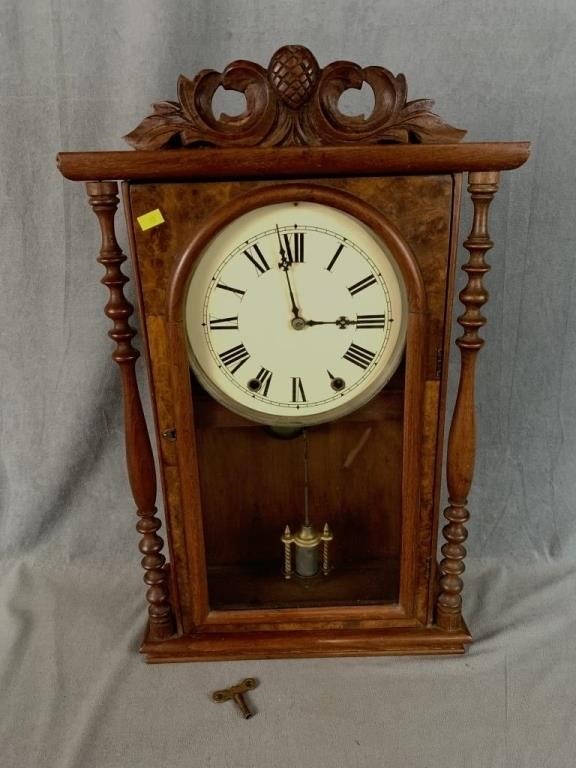 Antique Wall Clock w/ Key