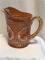 Imperial "Amelia Star" Marigold Glass Pitcher