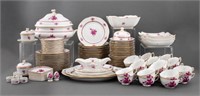 Herend "Raspberry Bouquet" Porcelain Service, 119