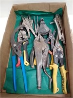 Group of assorted pliers