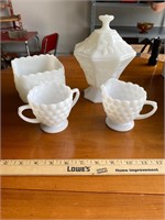 Milk Glass Lot