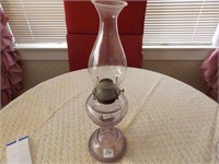 Amethyst Glass Oil Lamp