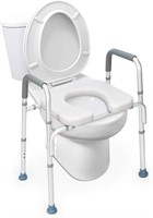 OasisSpace Stand Alone Raised Toilet Seat 300lb
