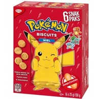 BB 2/24 6Pack Honey Flavoured Pokémon Cookies 25g