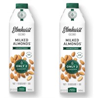 BB 2/24 2Pk Elmhurst Unsweet Almond Milk 946ml x2
